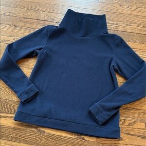 Dudley Stephens cozy navy turtleneck pullover, xS